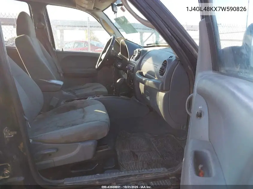 1J4GL48KX7W590826 2007 Jeep Liberty Sport