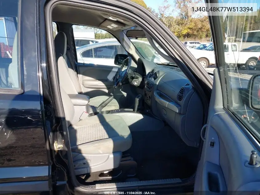 1J4GL48K77W513394 2007 Jeep Liberty Sport