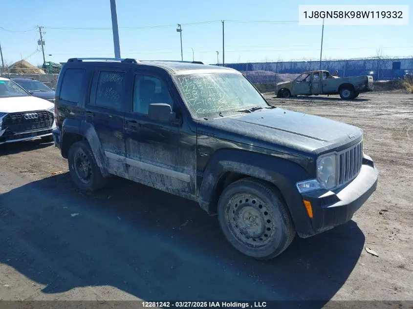 1J8GN58K98W119332 2008 Jeep Liberty Limited