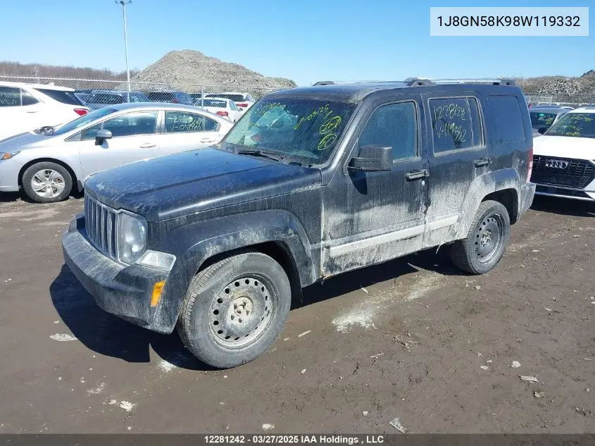 1J8GN58K98W119332 2008 Jeep Liberty Limited