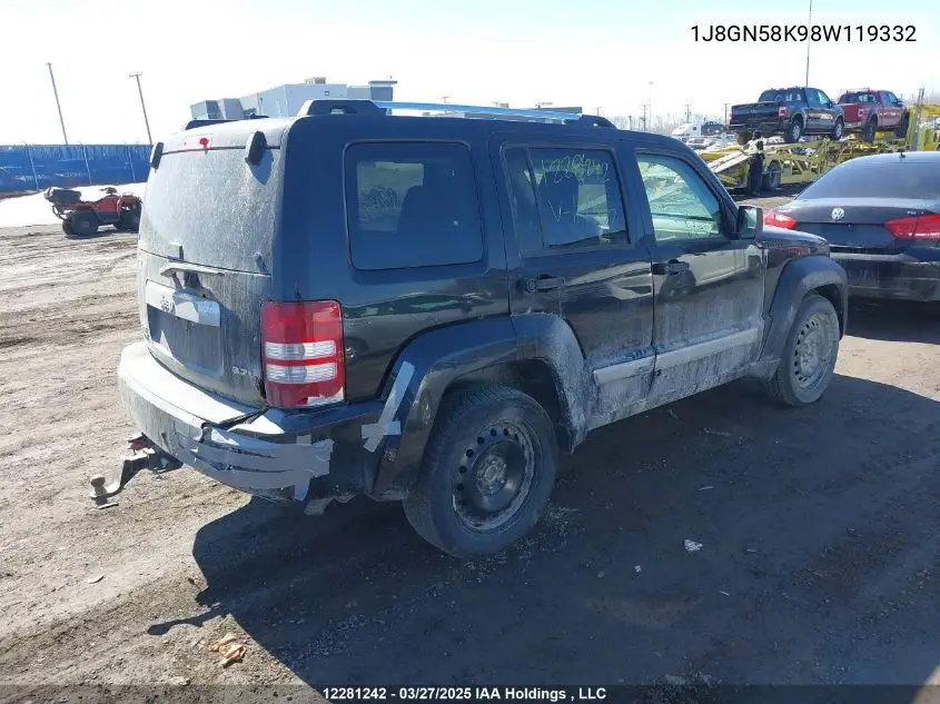 1J8GN58K98W119332 2008 Jeep Liberty Limited