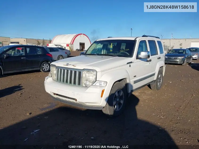 1J8GN28K48W158618 2008 Jeep Liberty Sport