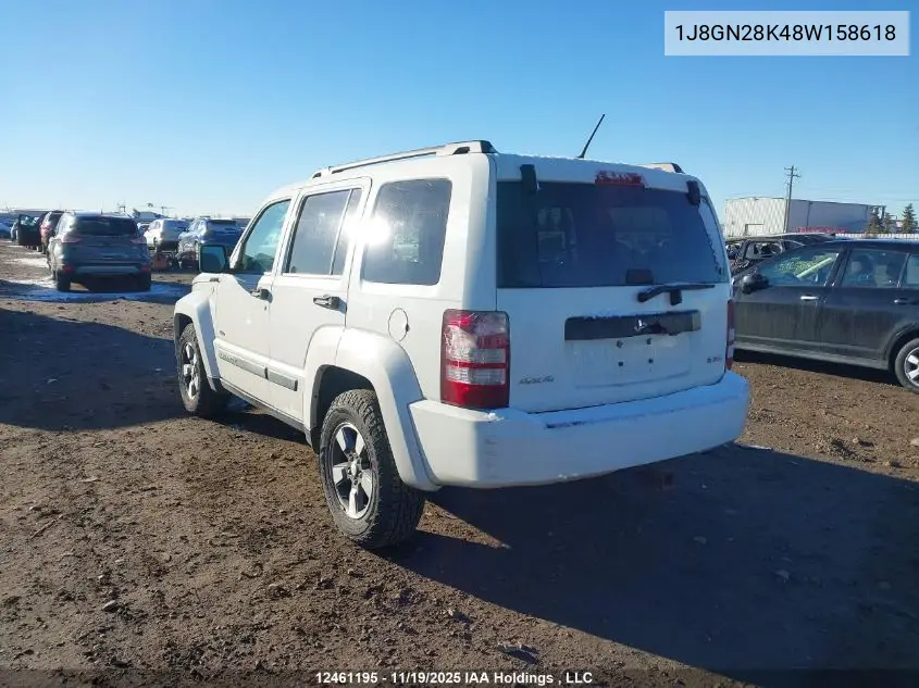 1J8GN28K48W158618 2008 Jeep Liberty Sport