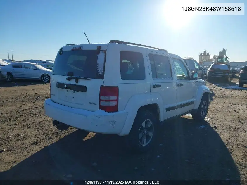 1J8GN28K48W158618 2008 Jeep Liberty Sport