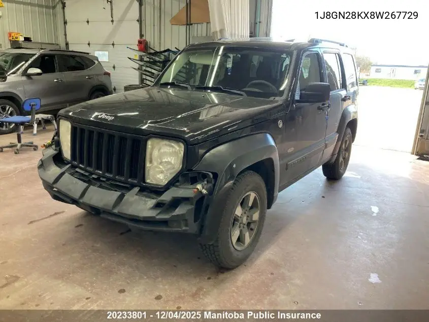 1J8GN28KX8W267729 2008 Jeep Liberty Sport