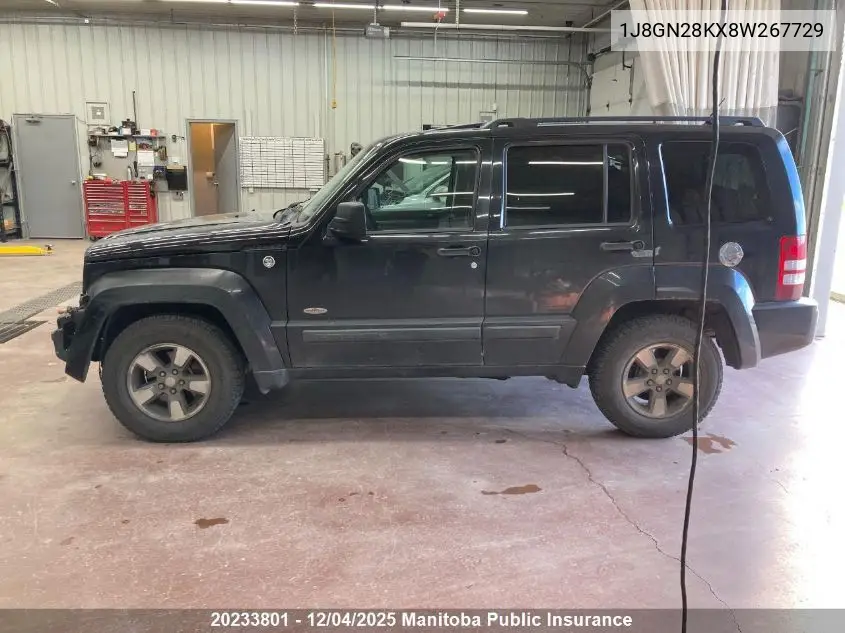 1J8GN28KX8W267729 2008 Jeep Liberty Sport