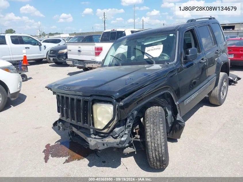 2008 Jeep Liberty Sport VIN: 1J8GP28K08W134679 Lot: 40365950