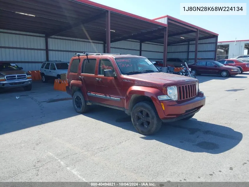 1J8GN28K68W224134 2008 Jeep Liberty Sport