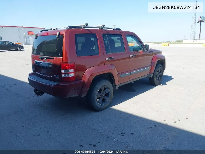 1J8GN28K68W224134 2008 Jeep Liberty Sport