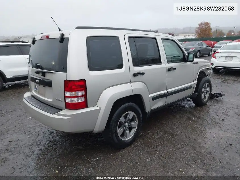 1J8GN28K98W282058 2008 Jeep Liberty Sport
