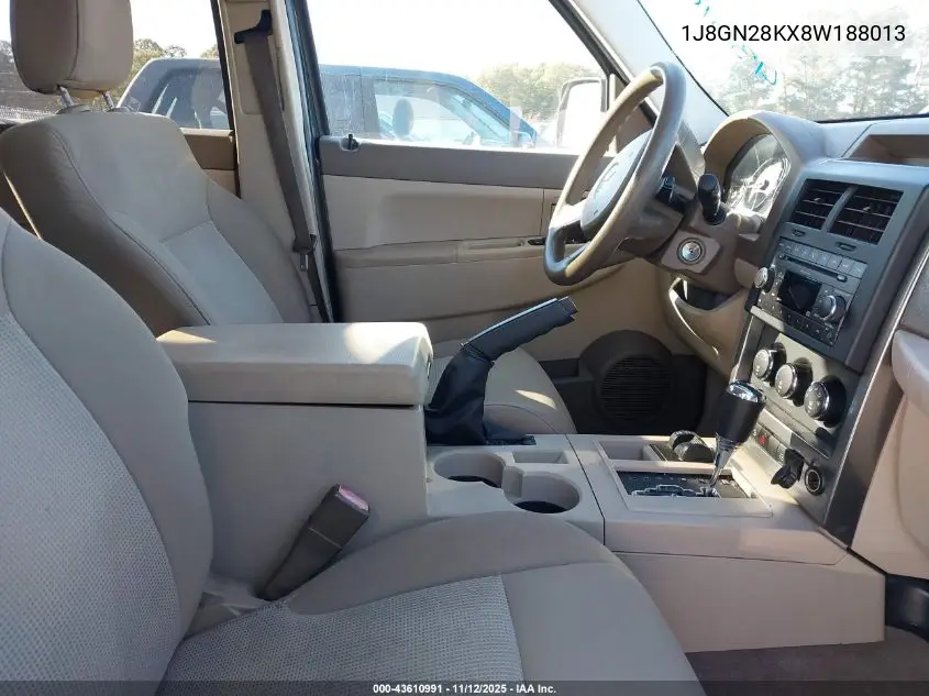 1J8GN28KX8W188013 2008 Jeep Liberty Sport
