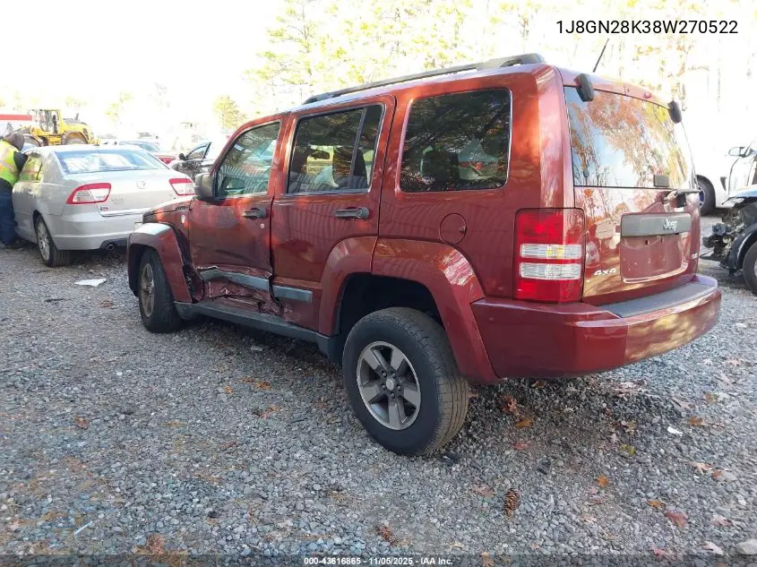 1J8GN28K38W270522 2008 Jeep Liberty Sport