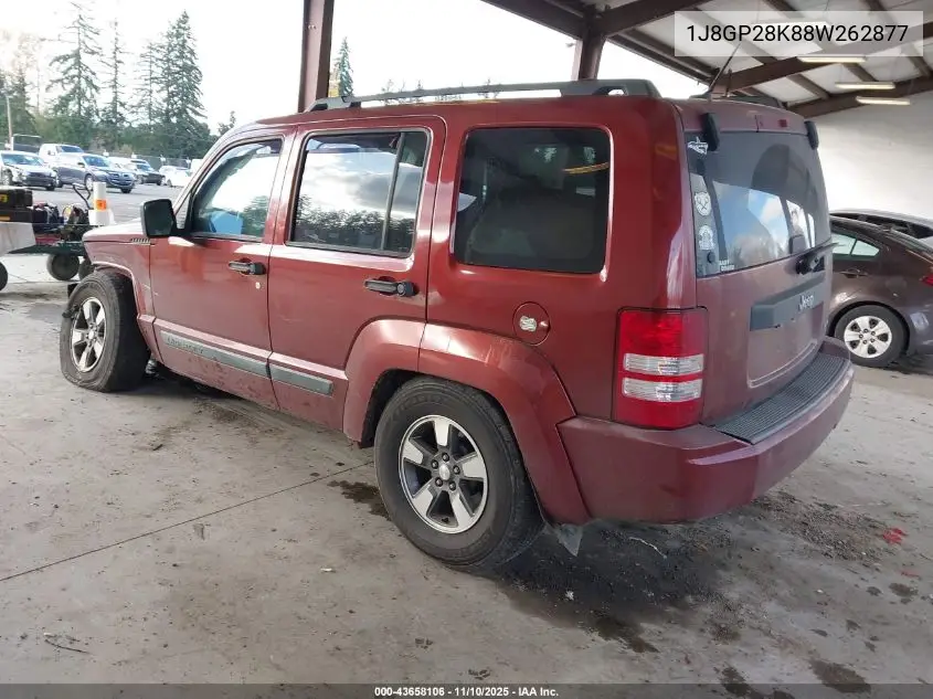1J8GP28K88W262877 2008 Jeep Liberty Sport