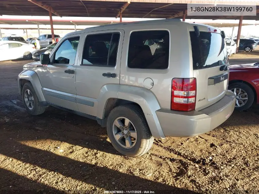 1J8GN28K38W199760 2008 Jeep Liberty Sport
