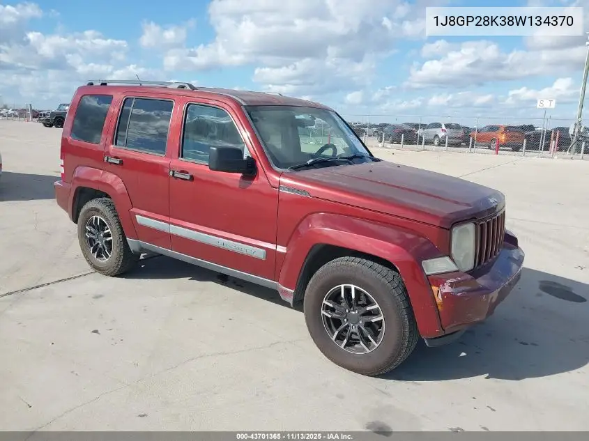1J8GP28K38W134370 2008 Jeep Liberty Sport