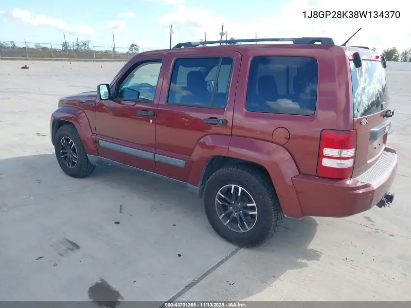 1J8GP28K38W134370 2008 Jeep Liberty Sport