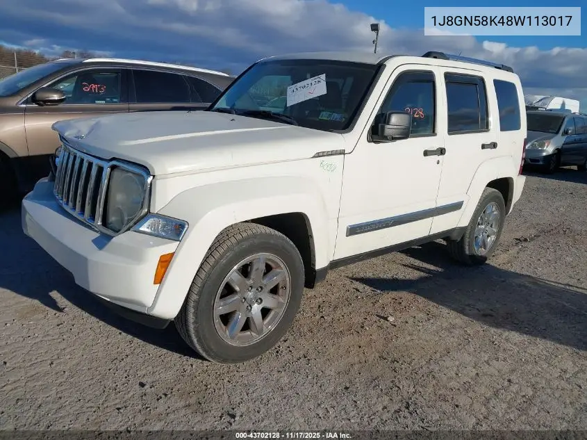 1J8GN58K48W113017 2008 Jeep Liberty Limited Edition