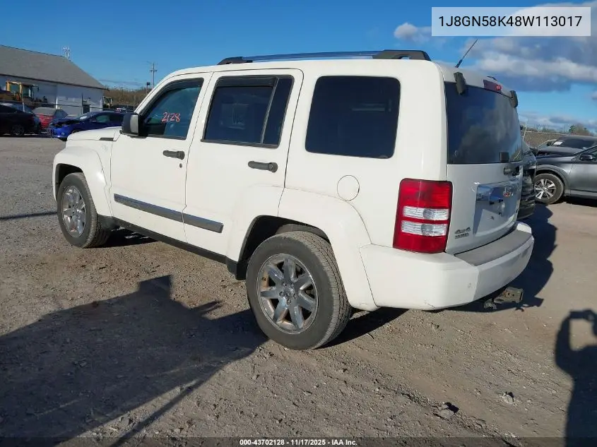 1J8GN58K48W113017 2008 Jeep Liberty Limited Edition