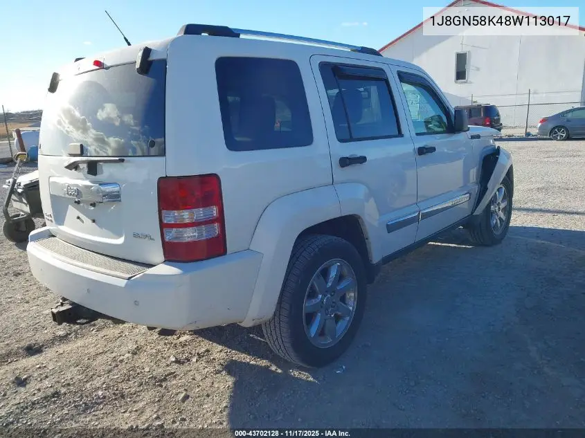 1J8GN58K48W113017 2008 Jeep Liberty Limited Edition