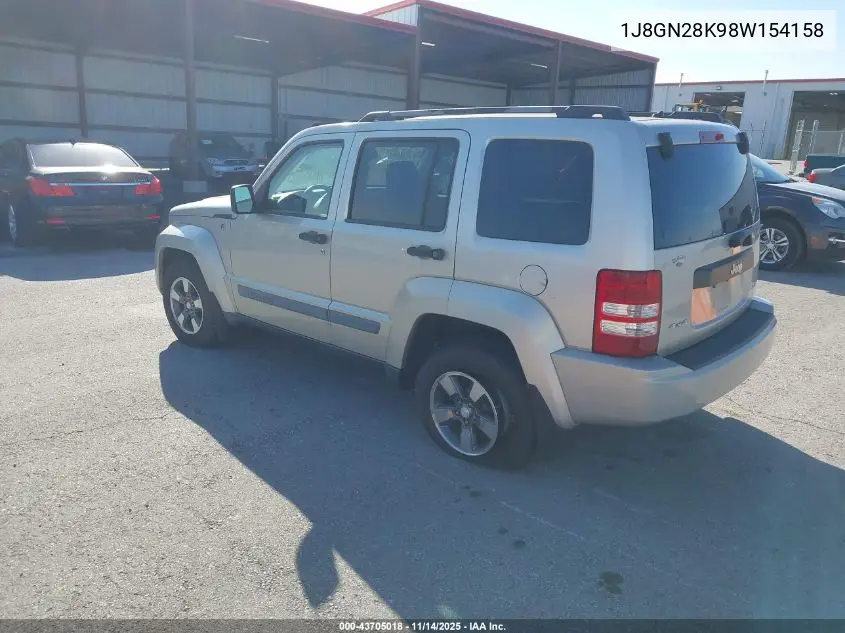 1J8GN28K98W154158 2008 Jeep Liberty Sport
