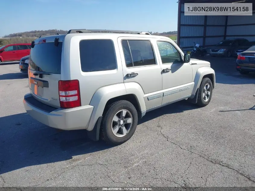 1J8GN28K98W154158 2008 Jeep Liberty Sport