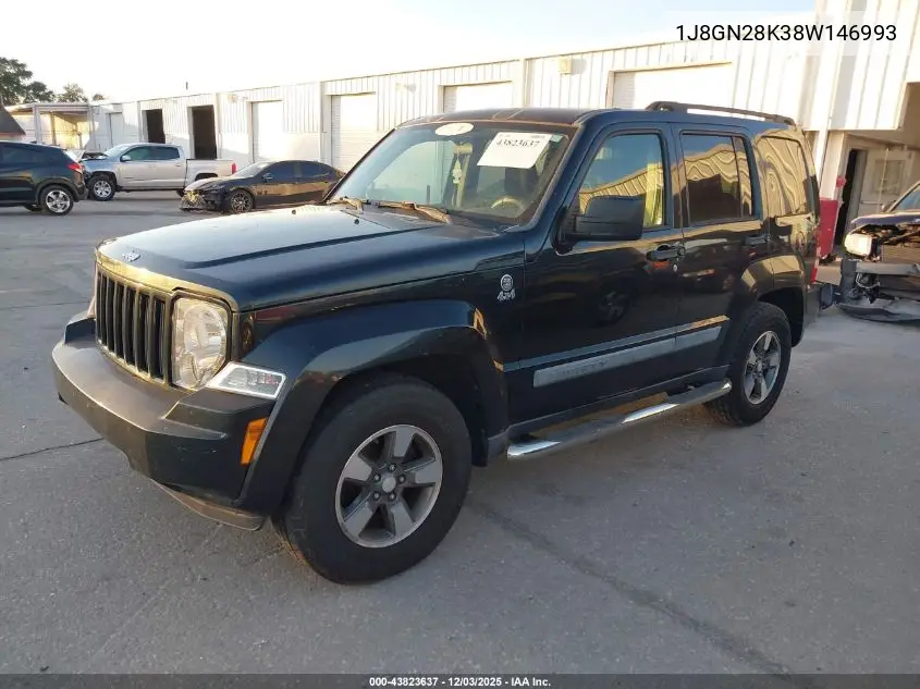 1J8GN28K38W146993 2008 Jeep Liberty Sport
