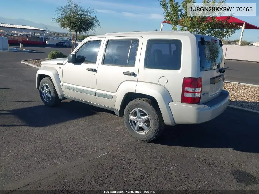 1J8GN28KX8W170465 2008 Jeep Liberty Sport