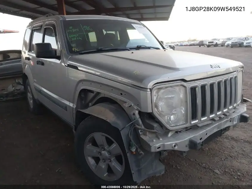 1J8GP28K09W549521 2009 Jeep Liberty Sport
