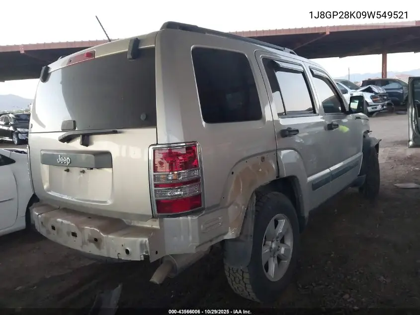 1J8GP28K09W549521 2009 Jeep Liberty Sport