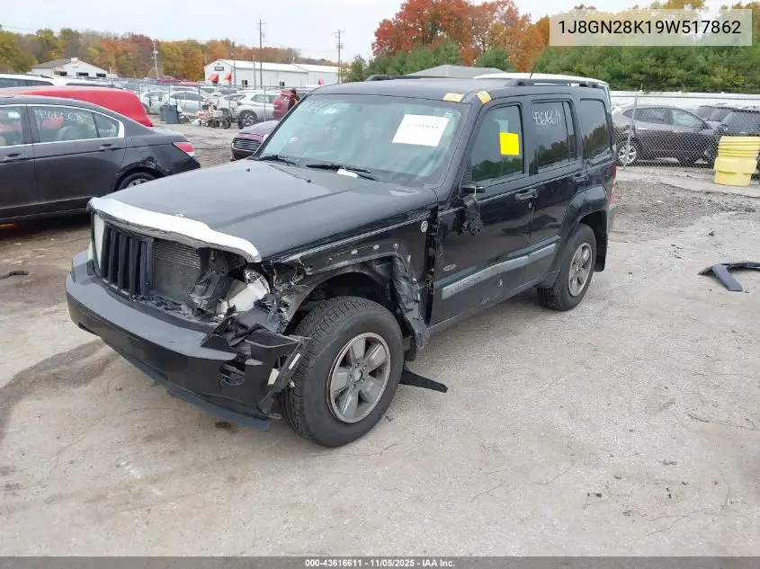 1J8GN28K19W517862 2009 Jeep Liberty Sport