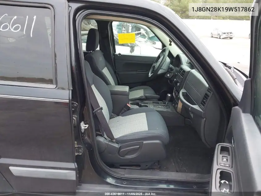 1J8GN28K19W517862 2009 Jeep Liberty Sport