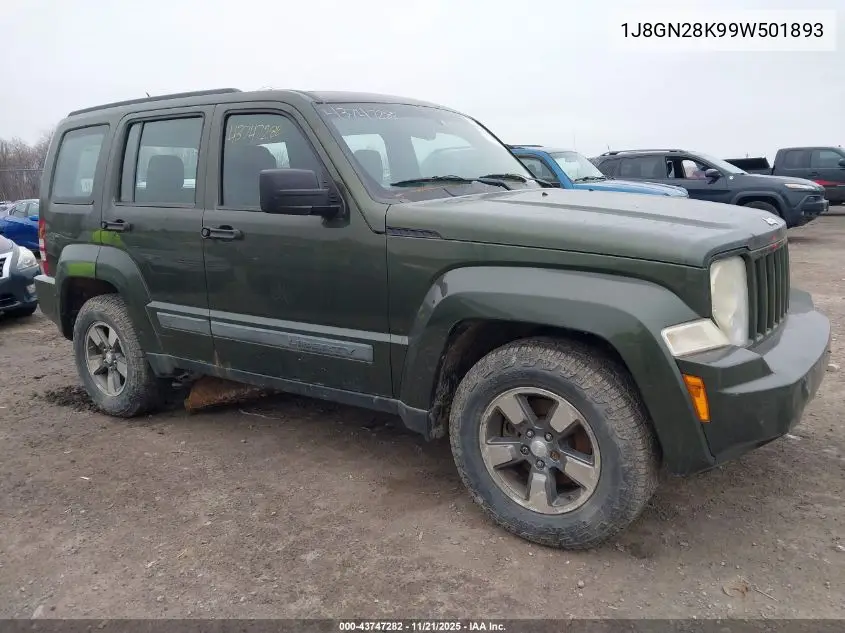 1J8GN28K99W501893 2009 Jeep Liberty Sport