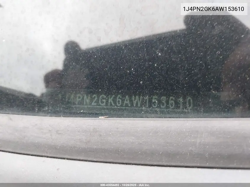 1J4PN2GK6AW153610 2010 Jeep Liberty Sport
