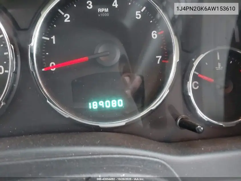 1J4PN2GK6AW153610 2010 Jeep Liberty Sport
