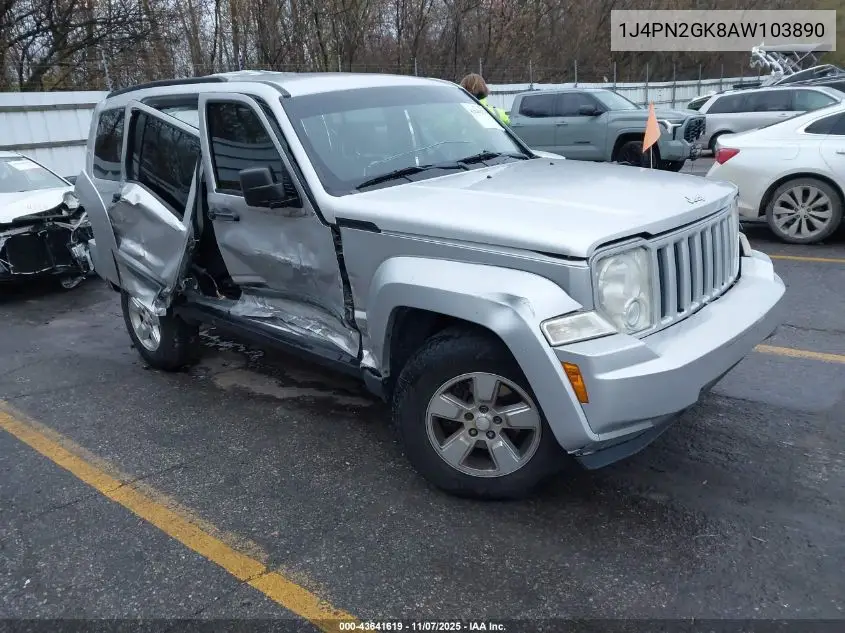 1J4PN2GK8AW103890 2010 Jeep Liberty Sport