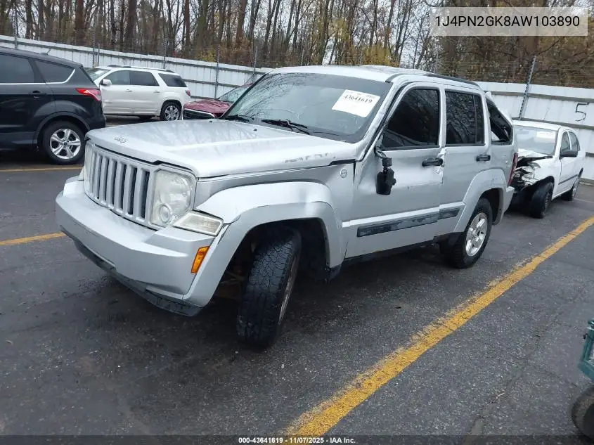1J4PN2GK8AW103890 2010 Jeep Liberty Sport