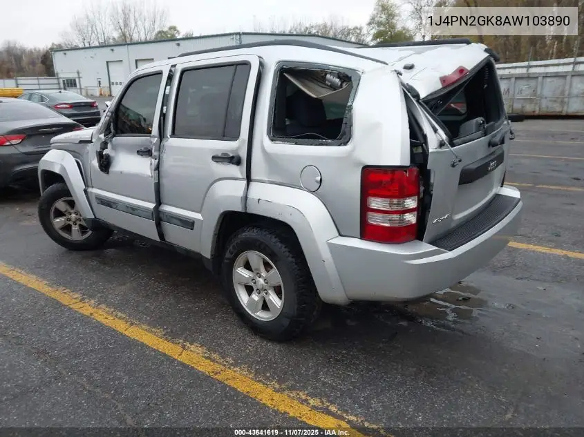 1J4PN2GK8AW103890 2010 Jeep Liberty Sport