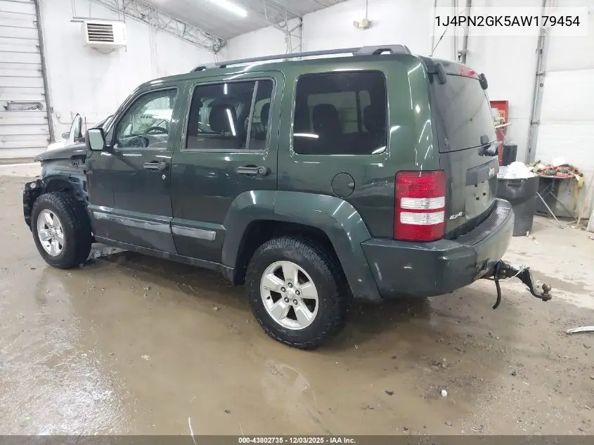 1J4PN2GK5AW179454 2010 Jeep Liberty Sport