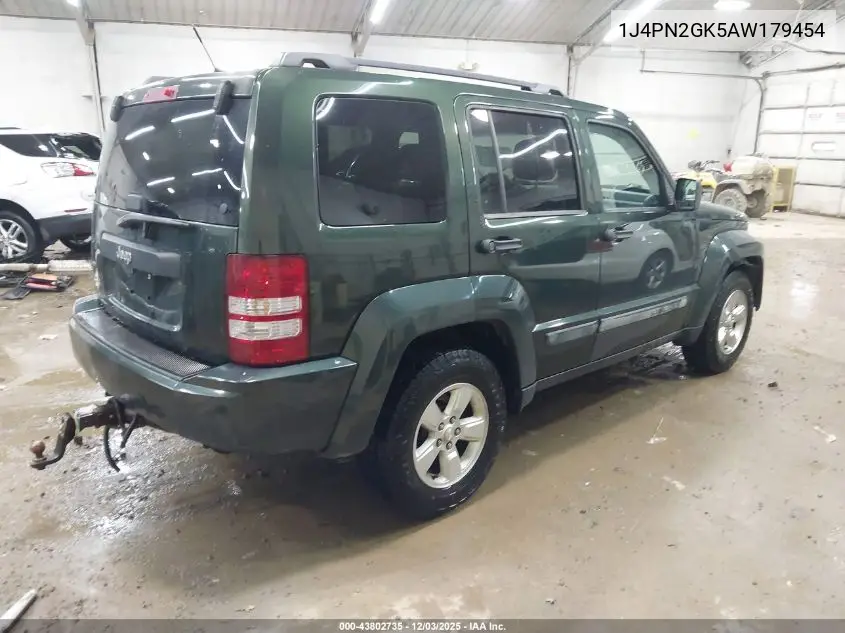 1J4PN2GK5AW179454 2010 Jeep Liberty Sport