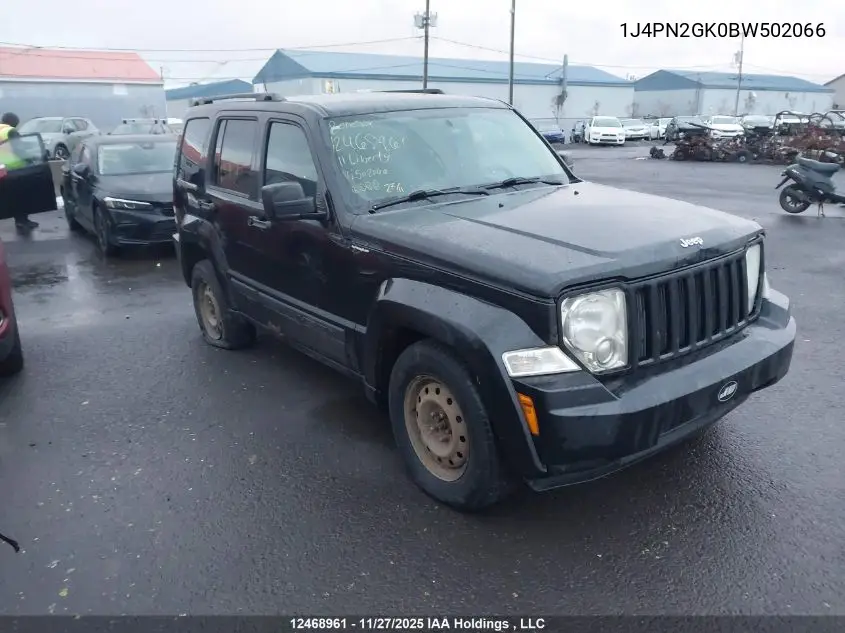 1J4PN2GK0BW502066 2011 Jeep Liberty Sport
