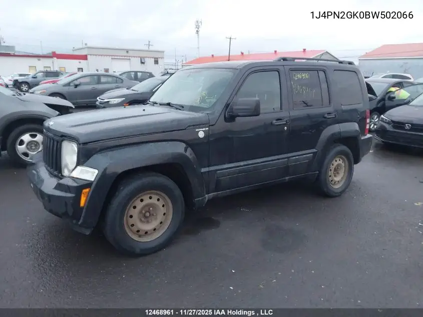 1J4PN2GK0BW502066 2011 Jeep Liberty Sport
