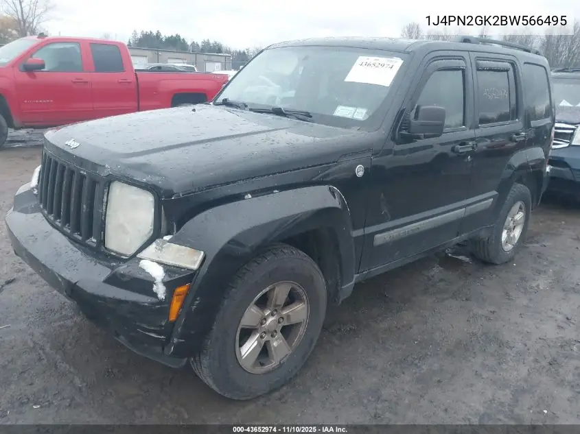 1J4PN2GK2BW566495 2011 Jeep Liberty Sport