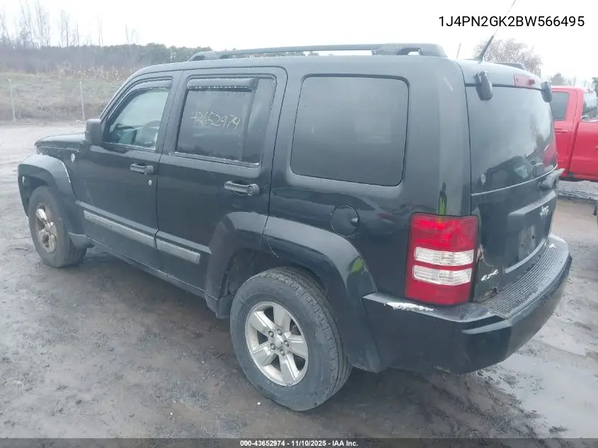1J4PN2GK2BW566495 2011 Jeep Liberty Sport