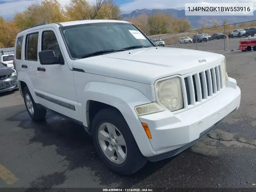1J4PN2GK1BW553916 2011 Jeep Liberty Sport