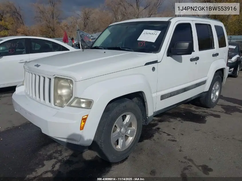 1J4PN2GK1BW553916 2011 Jeep Liberty Sport