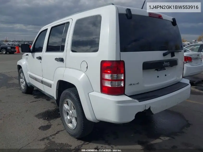 1J4PN2GK1BW553916 2011 Jeep Liberty Sport