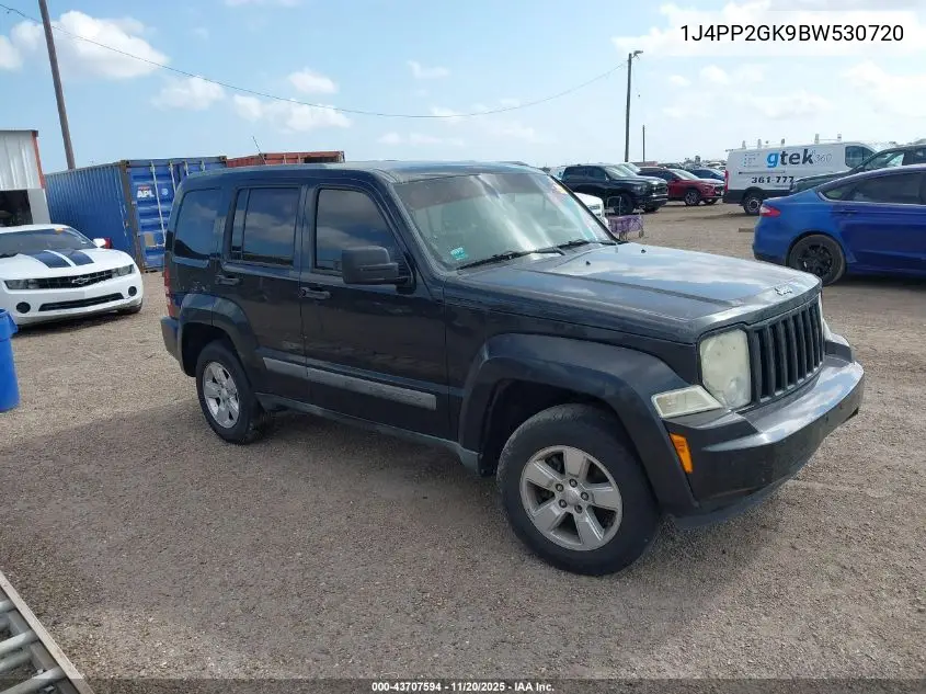 1J4PP2GK9BW530720 2011 Jeep Liberty Sport