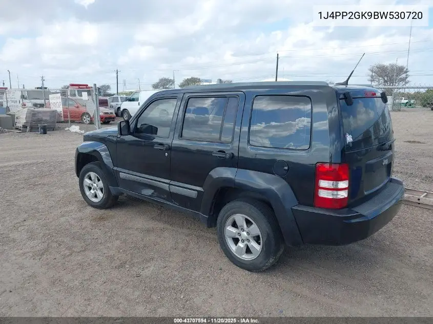 1J4PP2GK9BW530720 2011 Jeep Liberty Sport