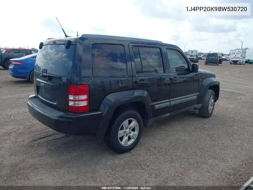 1J4PP2GK9BW530720 2011 Jeep Liberty Sport