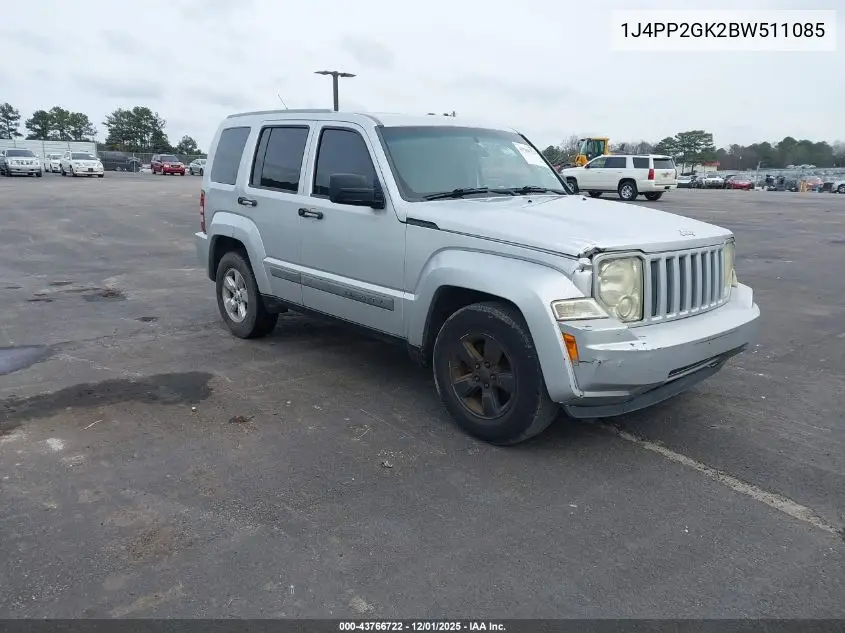 1J4PP2GK2BW511085 2011 Jeep Liberty Sport
